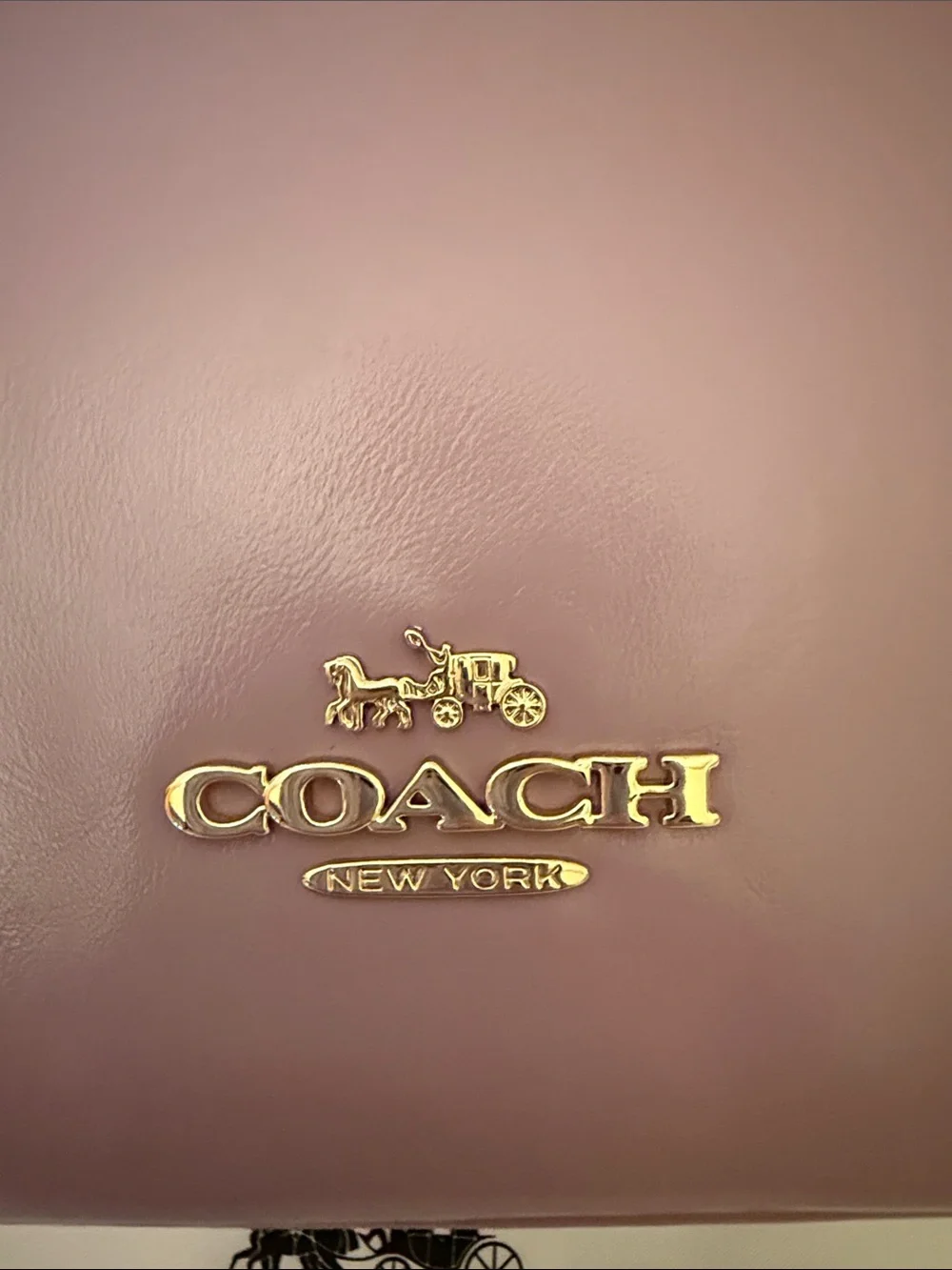 💜Coach NWT Lilac Lara Top Handle Satchel with Crossbody Strap and Gold Hardware